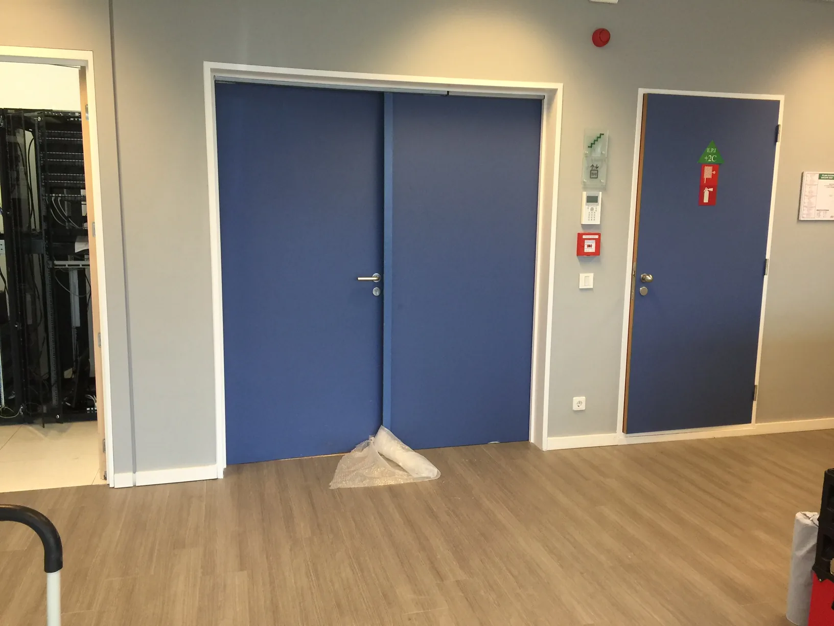 Porte après covering