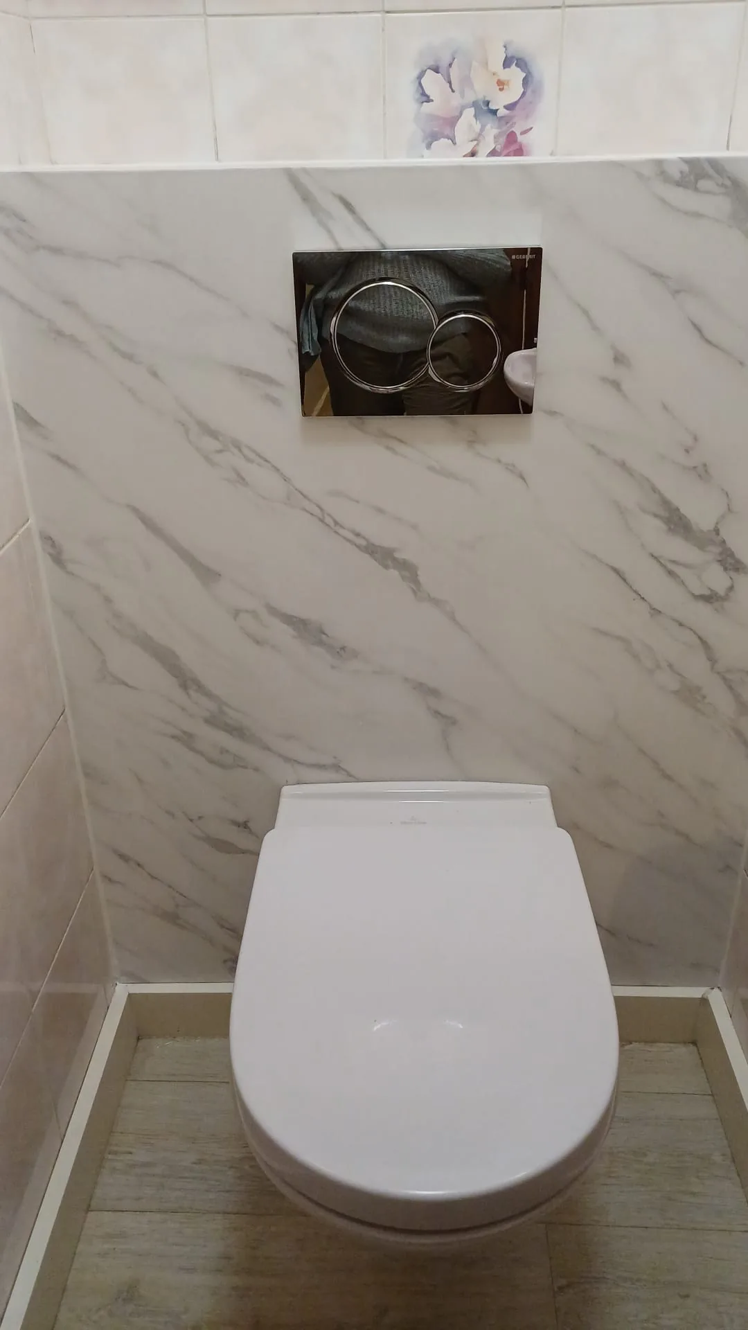 Salle de bain après covering