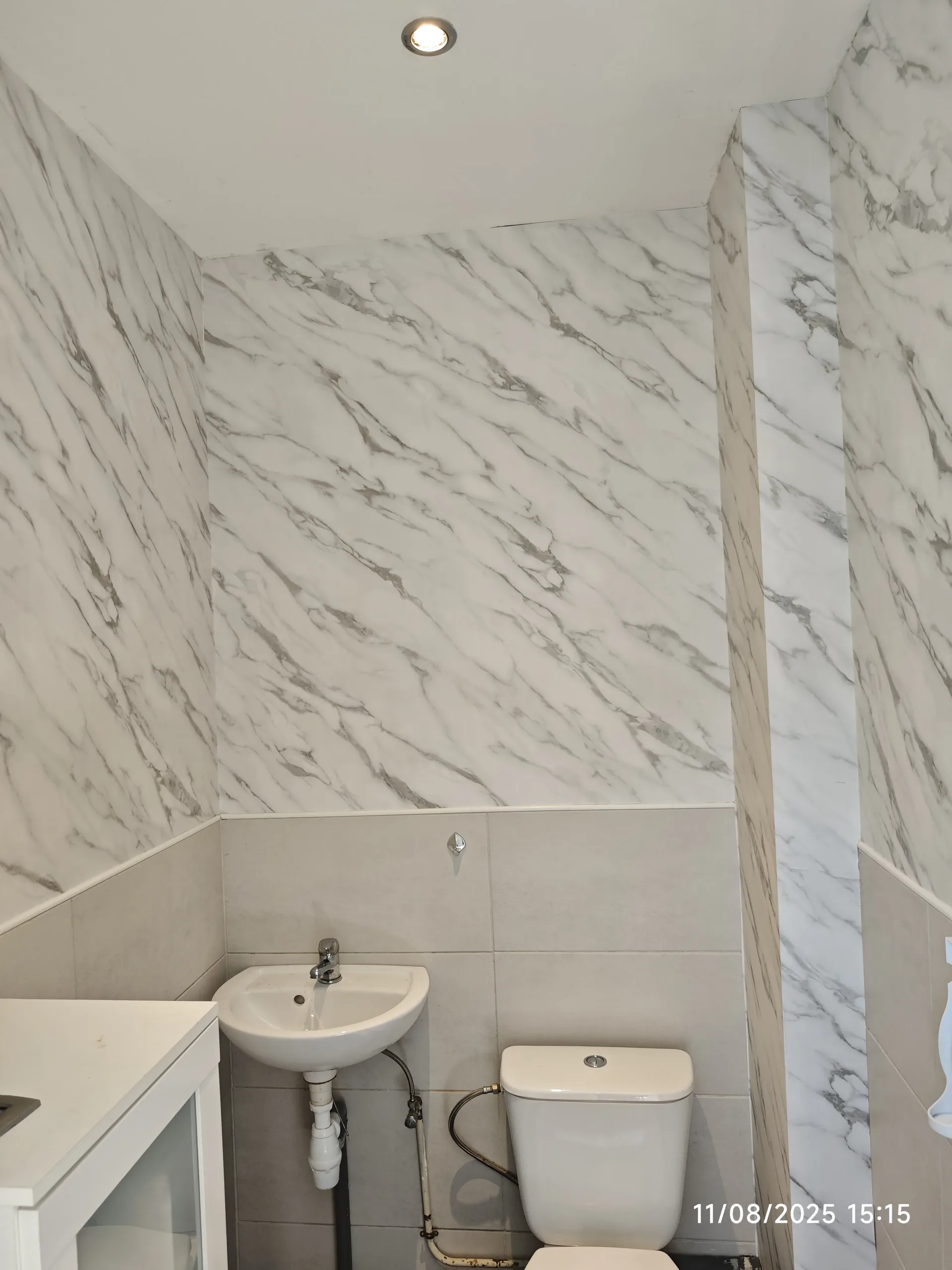 Salle de bain après covering