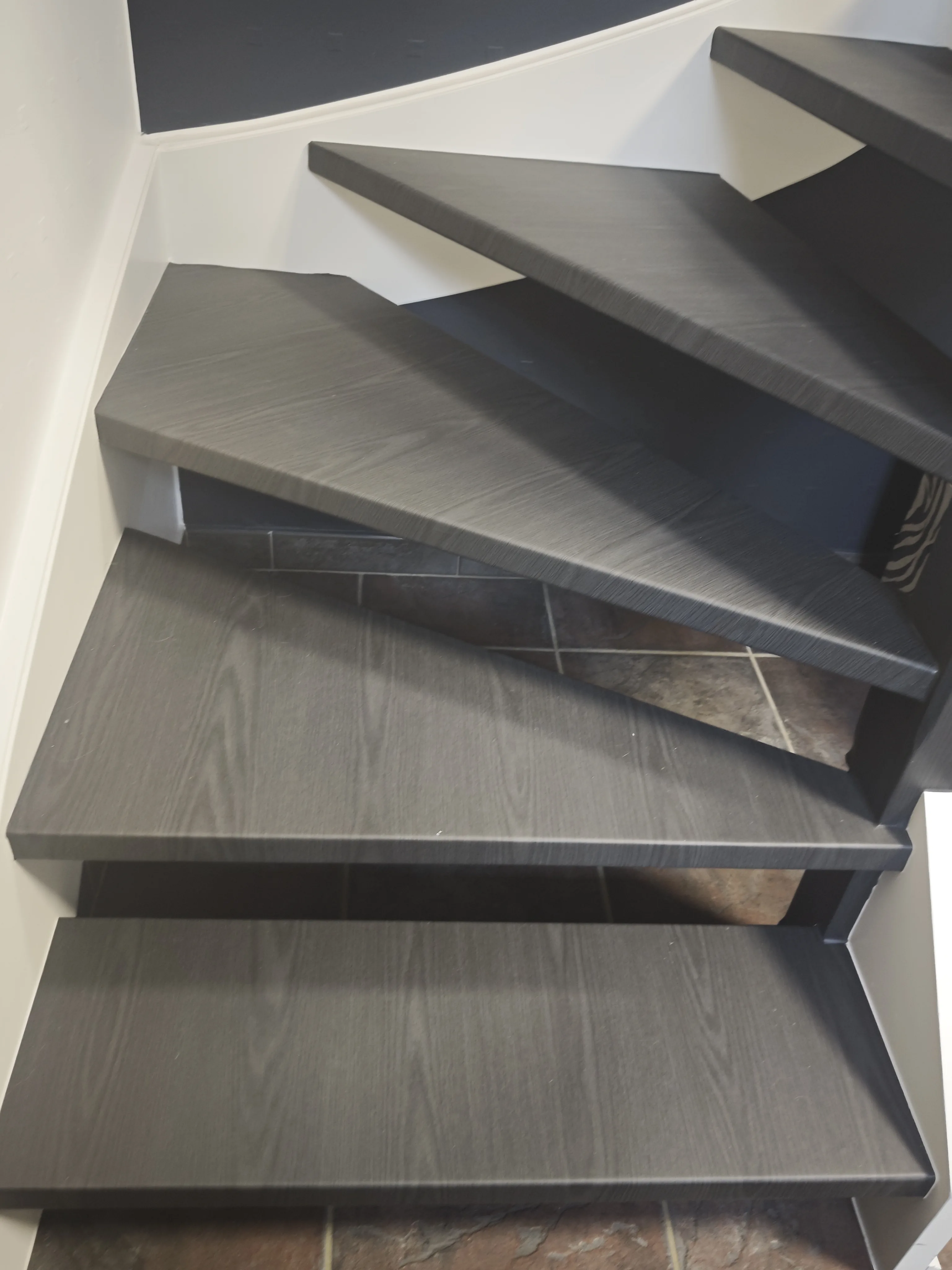Escalier après covering