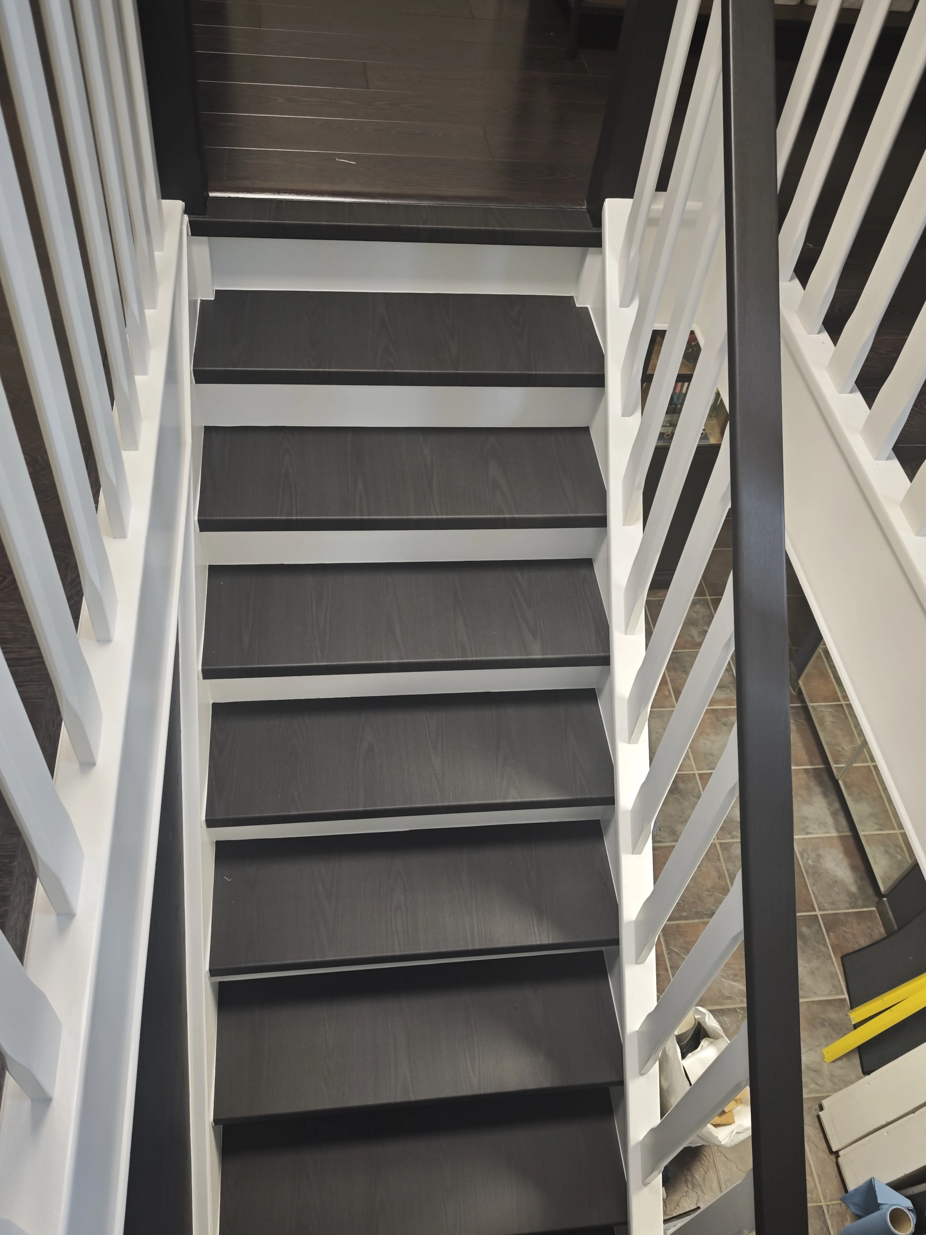 Escalier après covering